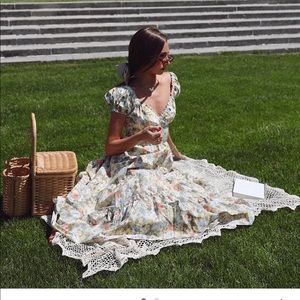 New Danielle Bernstein Poplin Floral Dress 2x